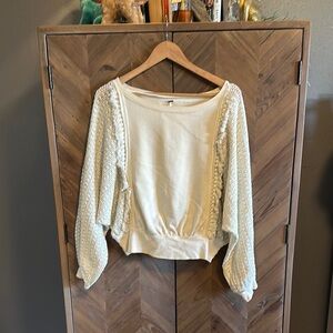 Free People Small cream top